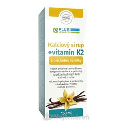 PLUS LEKÁREŇ Kalciový sirup s vitamínom K 2 150ml