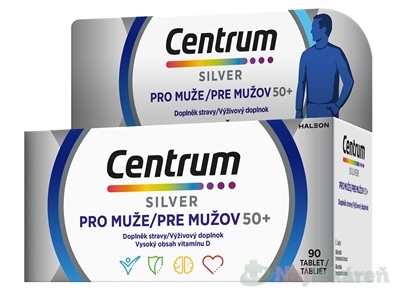 Centrum Silver 50+ pre mužov 90 tabliet kúpite na Najlekaren.eu