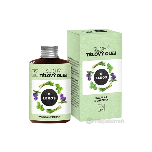 LEROS SUCHÝ TELOVÝ OLEJ BAZALKA & VERBENA 100 ml