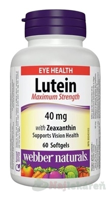 Webber Naturals Luteín 40 mg 60 kapsúl kúpite na Najlekaren.eu