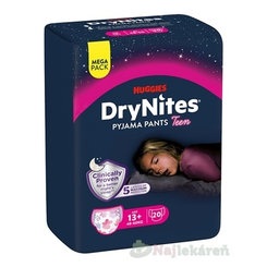HUGGIES DryNites XL dievčatá 13+ MEGA 48–60 kg  20 ks