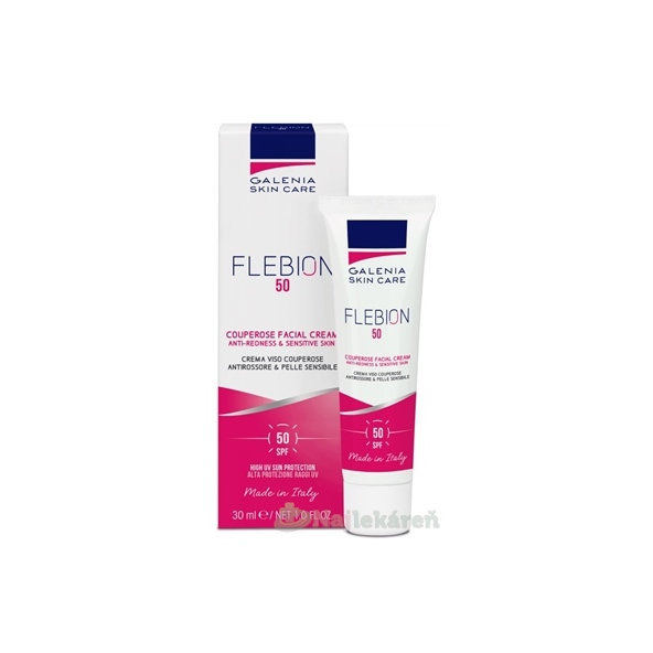 Galenia Skin Care FLEBION krém na tvár proti začervenaniu SPF 50 30ml