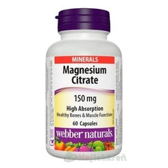 WEBBER NATURALS Magnézium citrát 150 mg 60 kapsúl