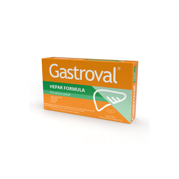 Gastroval HEPAR FORMULA pre zdravú pečeň 30 cps