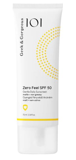 Geek & Gorgeous Zero Feel SPF 50 opaľovací krém 75ml