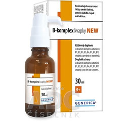 Generica B-komplex kvapky NEW 30ml pre deti od narodenia
