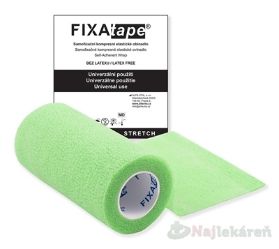 FIXATAPE Stretch samofixačné ovínadlo 10 cm x 450 cm zelené 1 kus kúpite na Najlekaren.eu