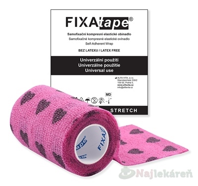 FIXAtape STRETCH Samofixačné ovínadlo fialové 7,5cm x 450cm 1 ks kúpite na Najlekaren.eu