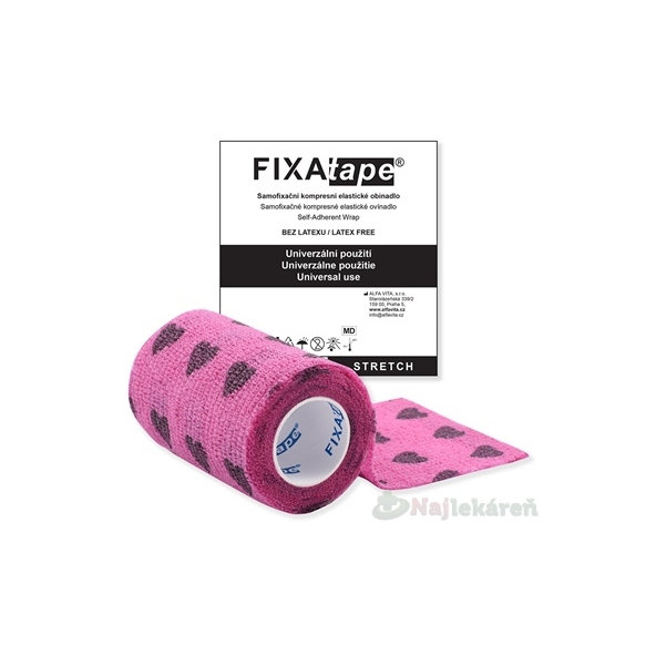 FIXAtape STRETCH Samofixačné ovínadlo fialové 7,5cm x 450cm 1 ks