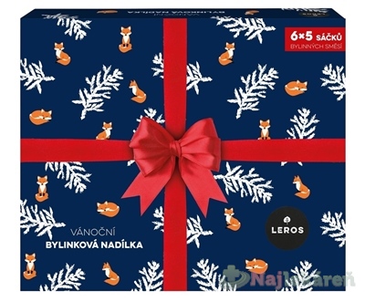 LEROS Vianočná bylinková nádielka 6 set čajov