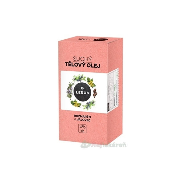 LEROS SUCHÝ TELOVÝ OLEJ ROZMARÍN & BORIEVKA 100 ml