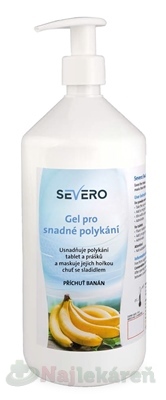 SEVERO Gél pre ľahké prehĺtanie príchuť banán 1 l