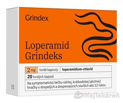 Loperamid Grindeks 2 mg 20 tvrdých kapsúl kúpite na Najlekaren.eu