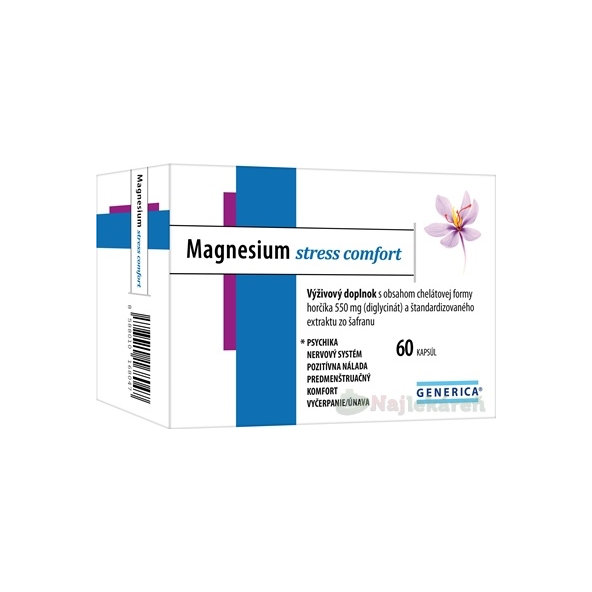GENERICA Magnesium stress comfort 60 kapsúl