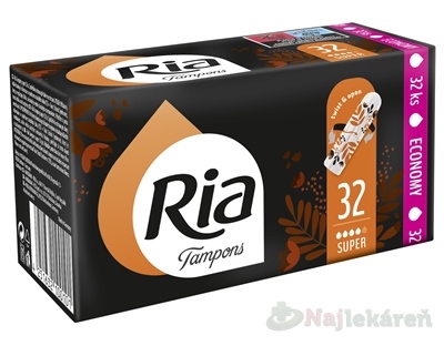 RIA Super tampóny 32 kusov kúpite na Najlekaren.eu