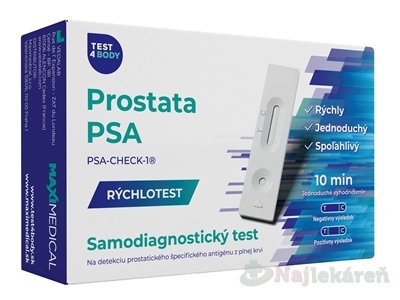 E-shop MAXIMEDICAL Rýchlotest Prostata PSA samodiagnostický test z krvi 1 set
