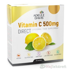 Adelle Davis Vitamin C 500 mg DIRECT vrecúška 30 ks