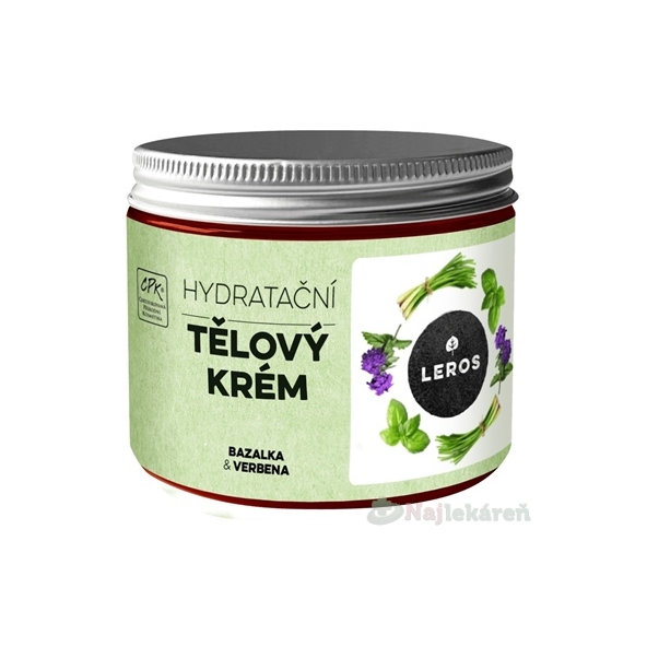 LEROS HYDRATAČNÝ TELOVÝ KRÉM BAZALKA & VERBENA  200 ml