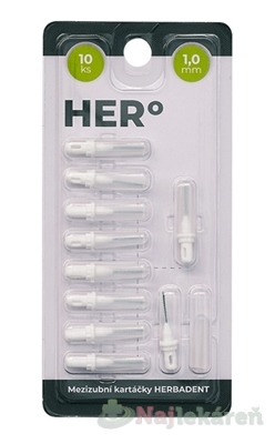 HERBADENT HERo ELECTRA Medzizubná kefka 1,0 mm 10 ks