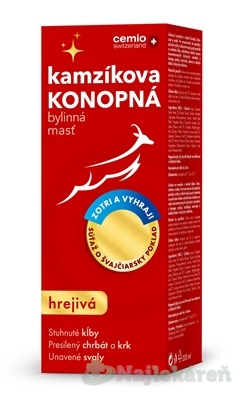 Cemio Kamzíkova konopná masť hrejivá limitovaná edícia 200 ml kúpite na Najlekaren.eu