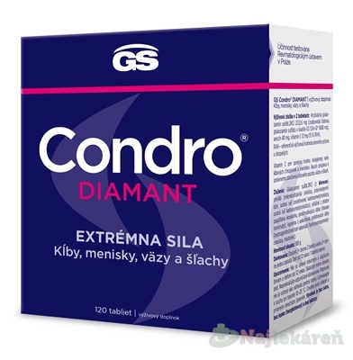 GS Condro Diamant tablety na podporu normálneho stavu kĺbov 120 tbl kúpite na Najlekaren.eu