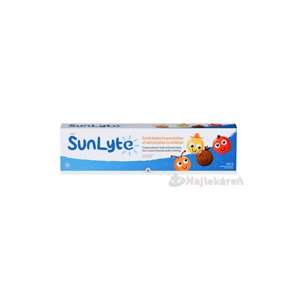 SUN WAVE PHARMA SunLyte vrecúška 4 rôzne príchute  8 ks