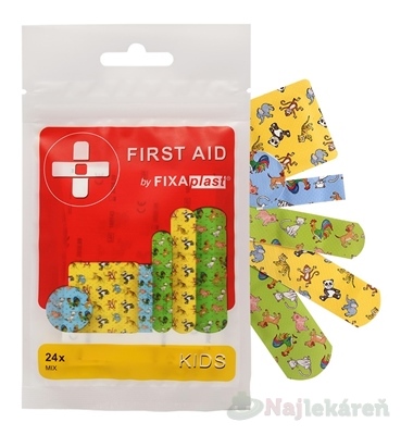 FIXAplast First aid kids náplasť mix 24 kusov kúpite na Najlekaren.eu