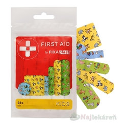 FIXAplast FIRST AID KIDS detská náplasť MIX 24