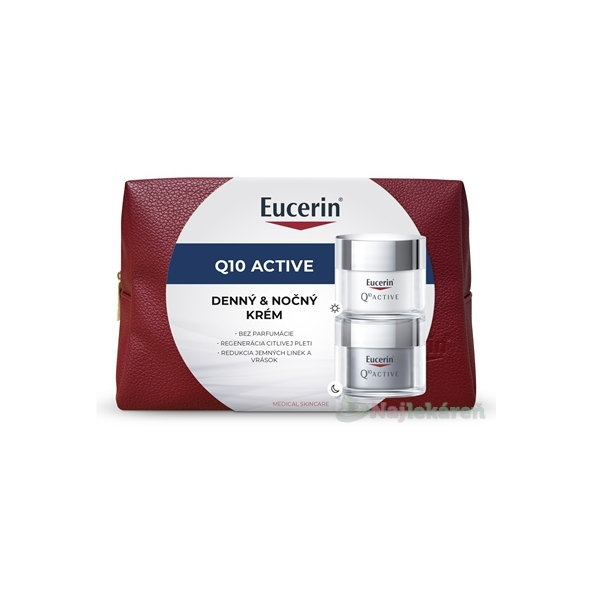 Eucerin Vianočná taštička Q10 ACTIVE denný krém + nočný krém