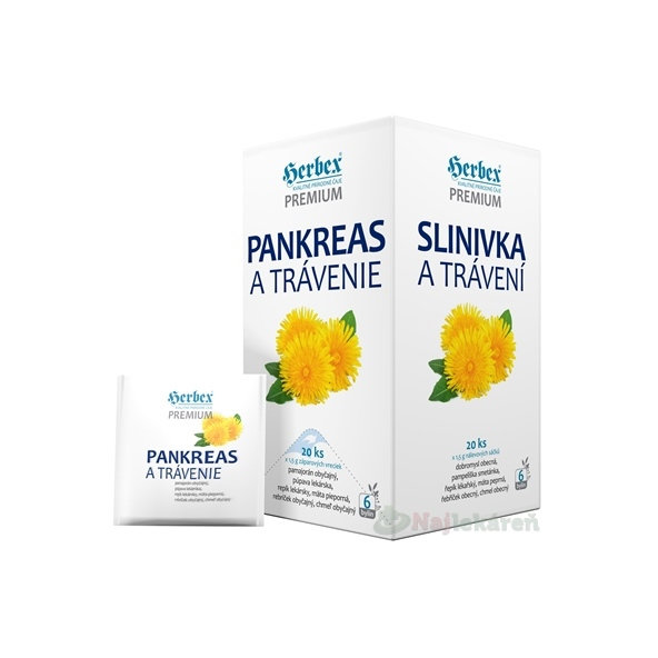 HERBEX PANKREAS A TRÁVENIE bylinný čaj 20x1,5 g