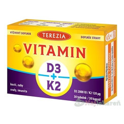 TEREZIA VITAMÍN D3 2000 IU + K2 120 μg