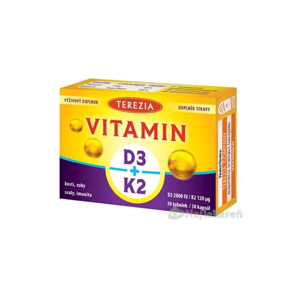 TEREZIA VITAMÍN D3 2000 IU + K2 120 μg