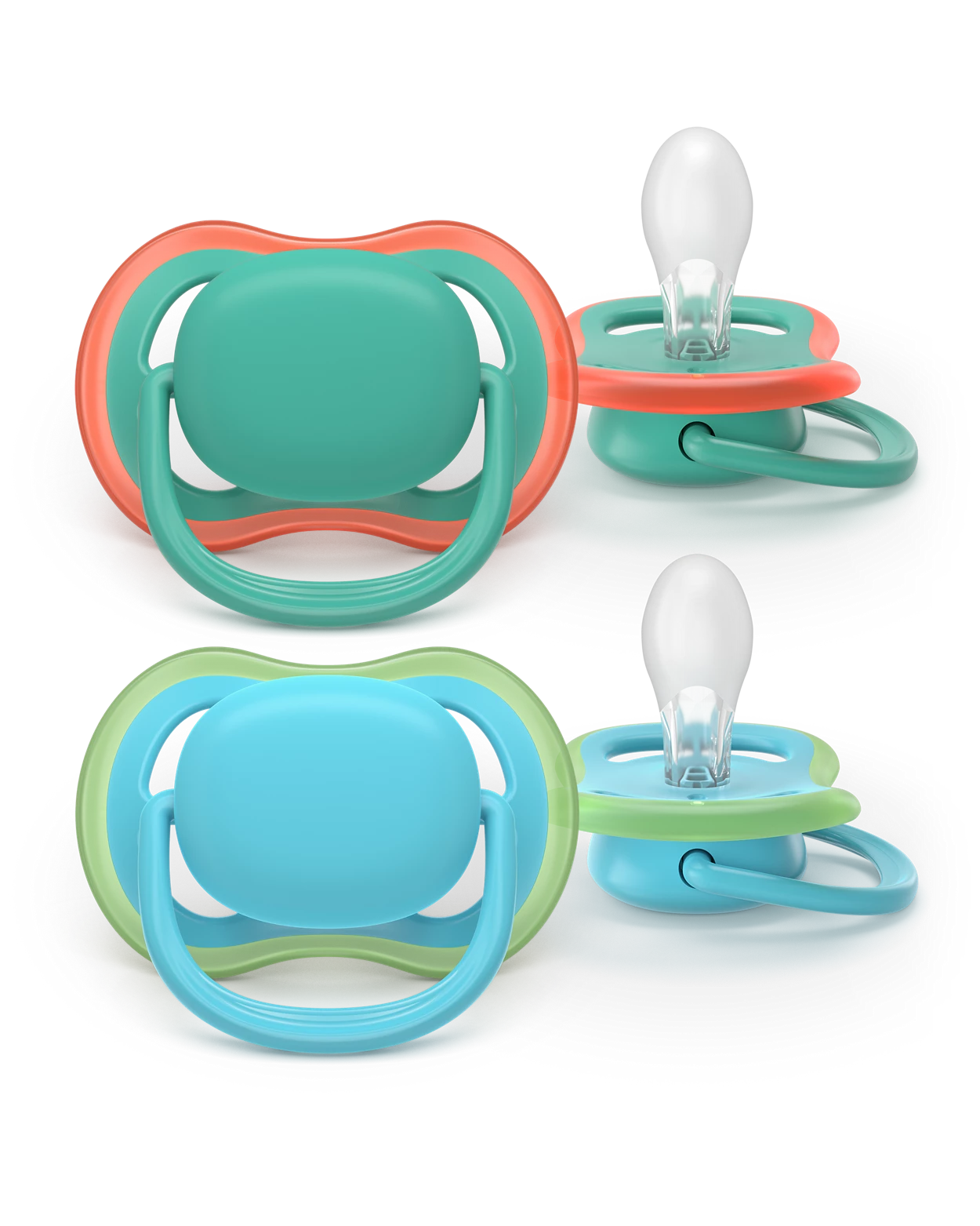 Philips AVENT Cumlík Ultra air 6-18 m modrý/zelený 2ks