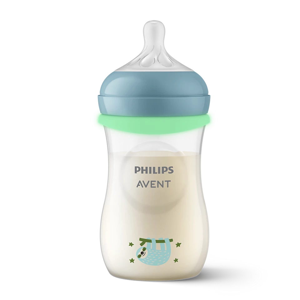 Philips AVENT FĽAŠA Natural Response Glow nočná 260 ml 3-6 m 1 ks