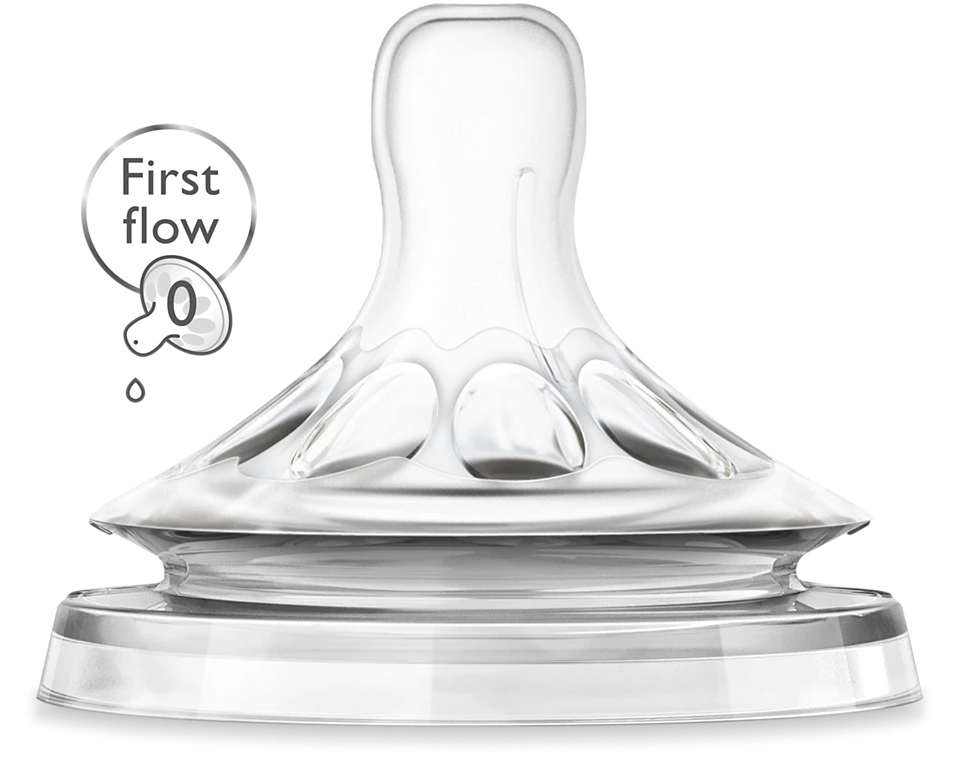 Philips AVENT CUMLÍK na fľašu Natural 0m+ 2 ks
