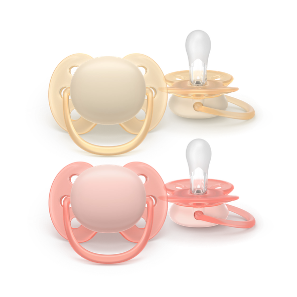 Philips AVENT Cumlík Ultra soft dievča 0-6 m 2 ks
