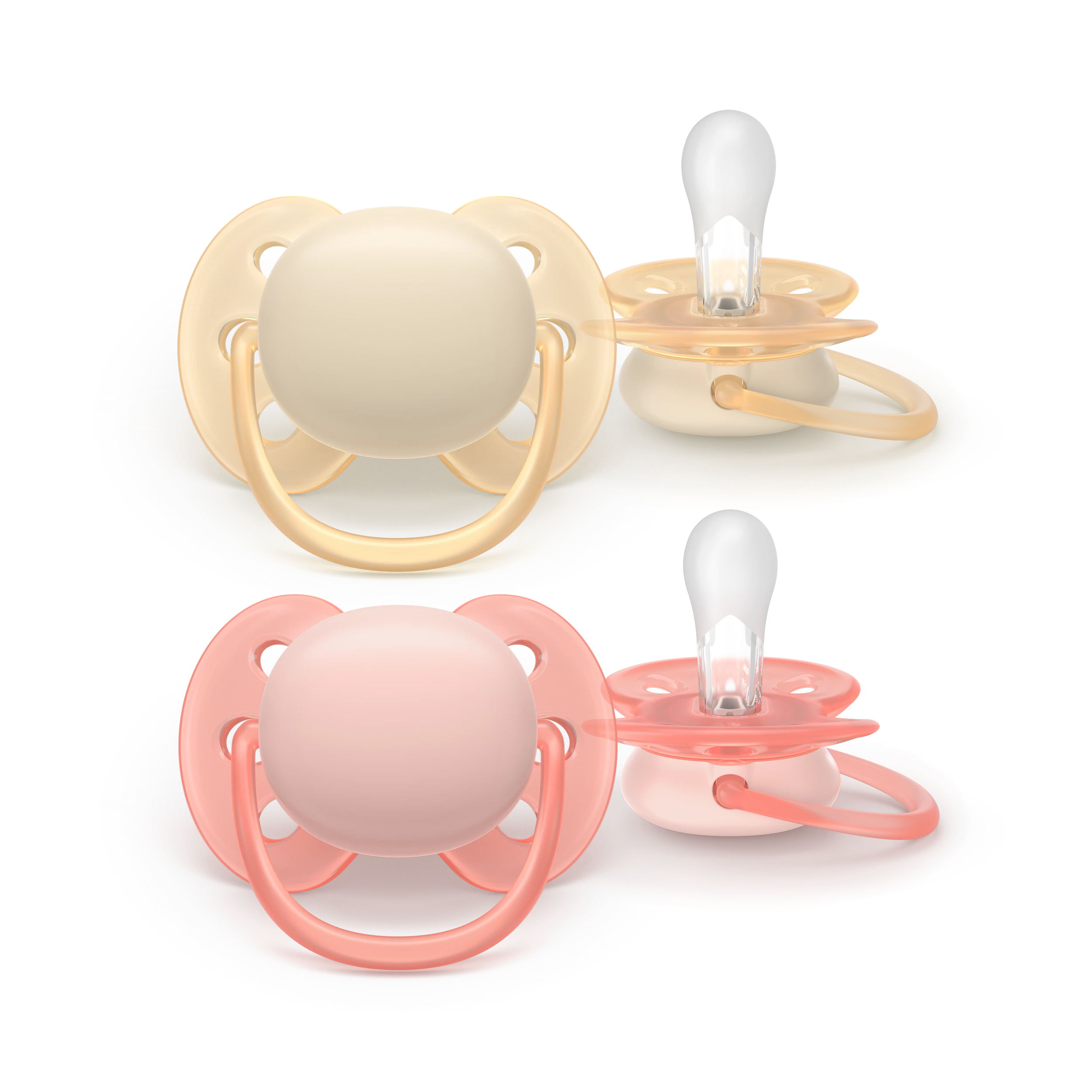 Philips AVENT Cumlík Ultra soft dievča 0-6 m 2 ks