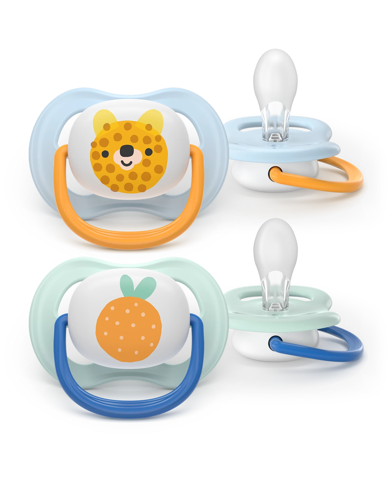 Philips AVENT Cumlík Ultra air s obrázkom 0-6 m modrý/zelený 2ks