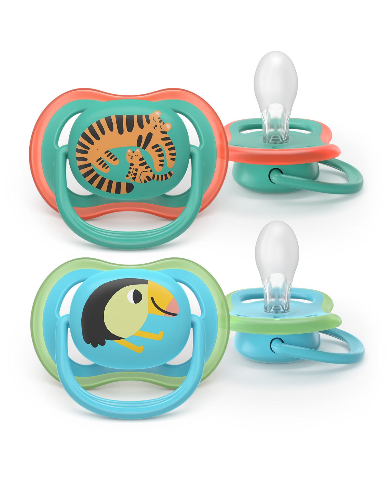 Philips AVENT Cumlík Ultra air s obrázkom 6-18 m modrý/zelený 2ks