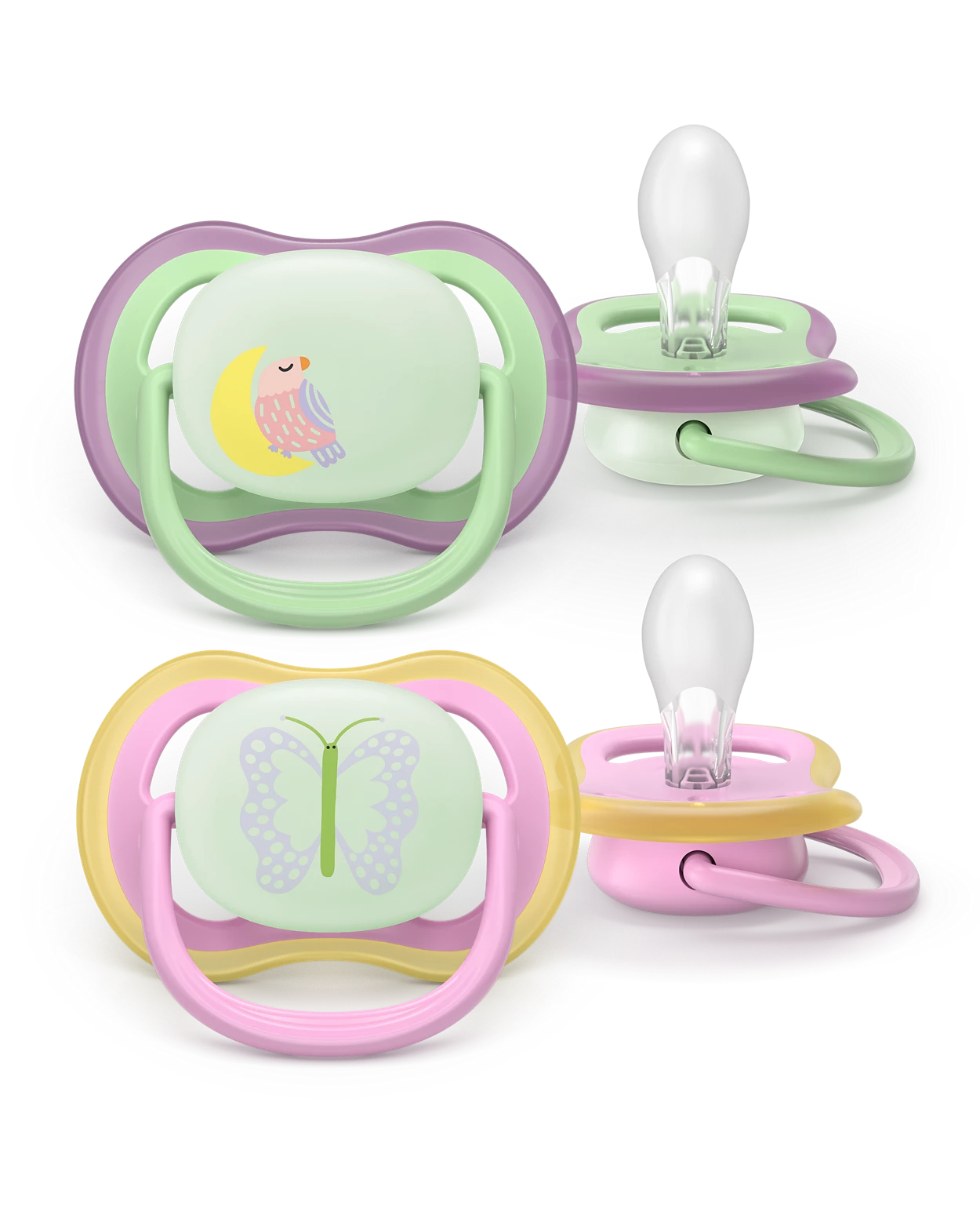 Philips Avent Cumlík ultra air nočný dievča 6-18 m 2 ks