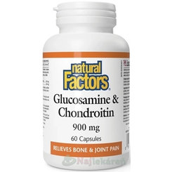 Natural Factors Glukozamín+Chondroitín 900 mg 60 kapsúl