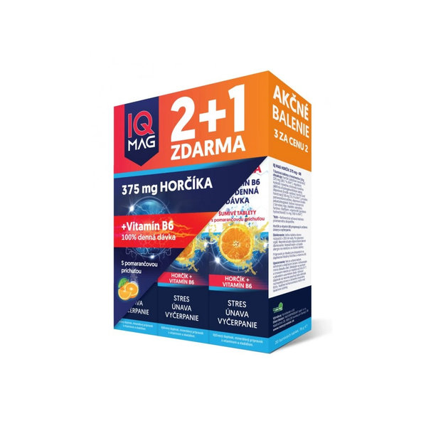 IQ Mag horčík +B6. pomaranč šum.tbl 2+1