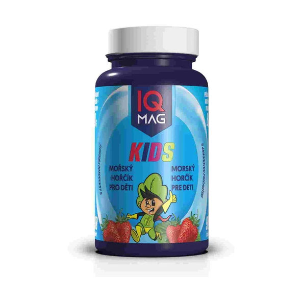 IQ Mag morský horčík pre deti s jahodovou príchuťou 90 tabliet