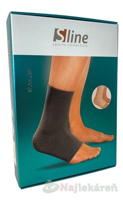 MAXIS S line Kompresný návlek na členok veľkosť 7 šedá 1 ks