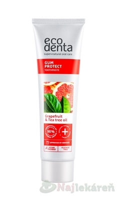EcoDenta GUM PROTECT Grapefruit & Tea tree oil zubná pasta 100 ml kúpite na Najlekaren.eu