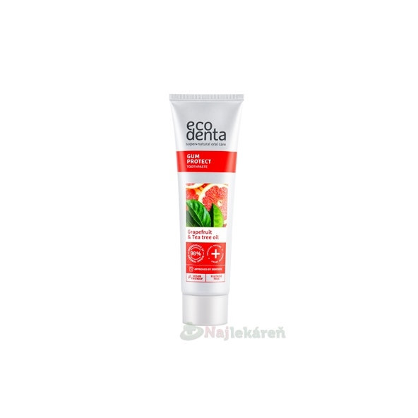 EcoDenta GUM PROTECT Grapefruit & Tea tree oil zubná pasta 100 ml