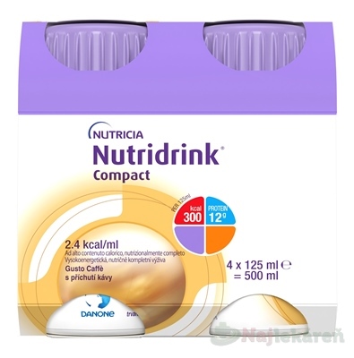 Nutridrink Compact s kávovou príchuťou 4x125 ml