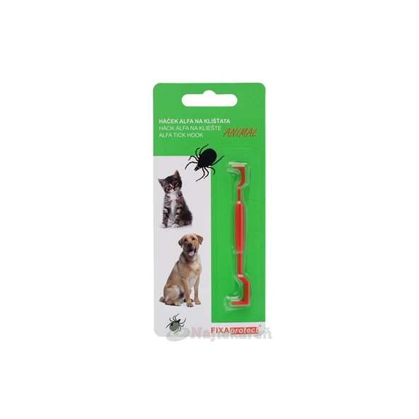 FIXAprotect ALFA ANIMAL háčik na kliešte pre zvieratá 1 ks