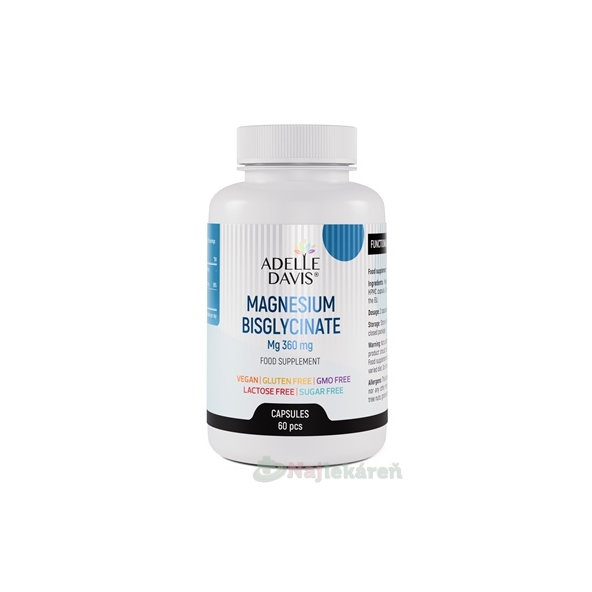Adelle Davis MAGNESIUM bisglycinate 60 kapsúl