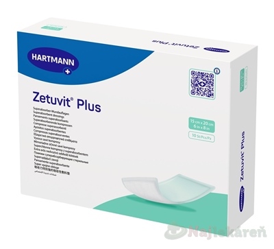 ZETUVIT Plus kompres nasiakavý sterilný 15x20 cm 10 ks kúpite na Najlekaren.eu
